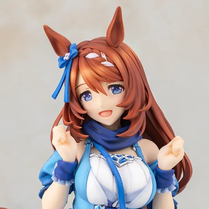 Figurine Super Creek de Uma Musume Pretty Derby par Kotobukiya, scale 1/7 en PVC peint, hauteur 276 mm
